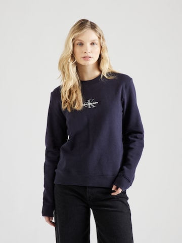 Calvin Klein Jeans Sweatshirt in Blauw: voorkant