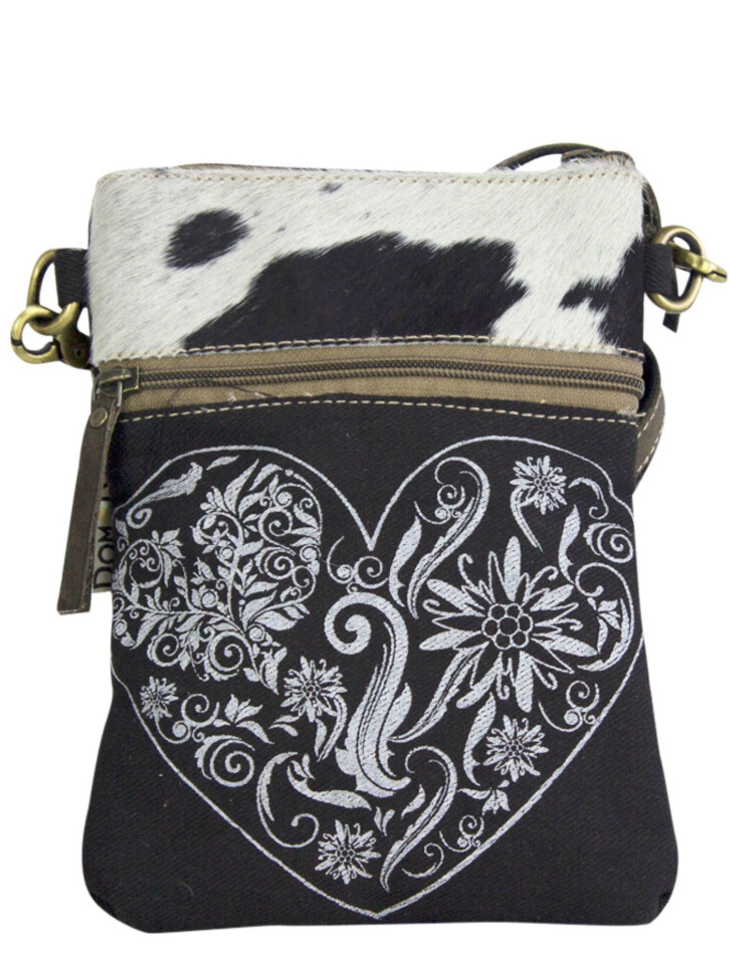 DOMELO Crossbody Bag 'Domelo' in Black: front