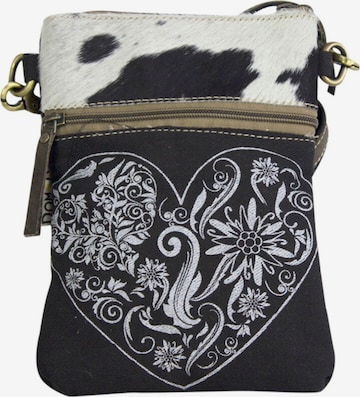 DOMELO Crossbody Bag 'Domelo' in Black: front