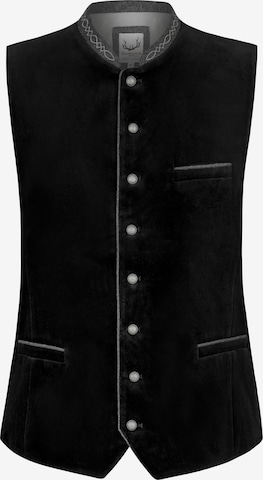 STOCKERPOINT Bayerisk vest 'Lorenzo' i sort: forside