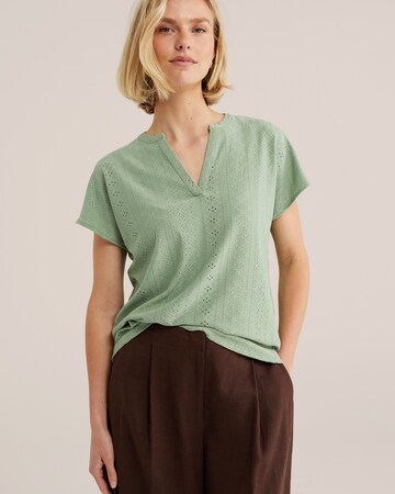 WE Fashion Shirt in Green: front