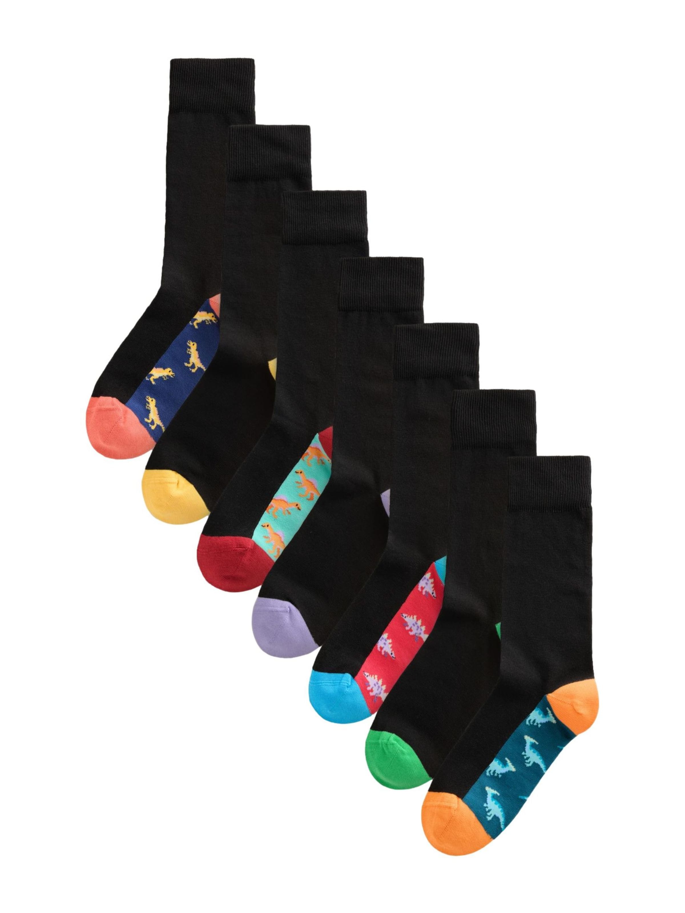 Next Socken in Schwarz: Vorderseite