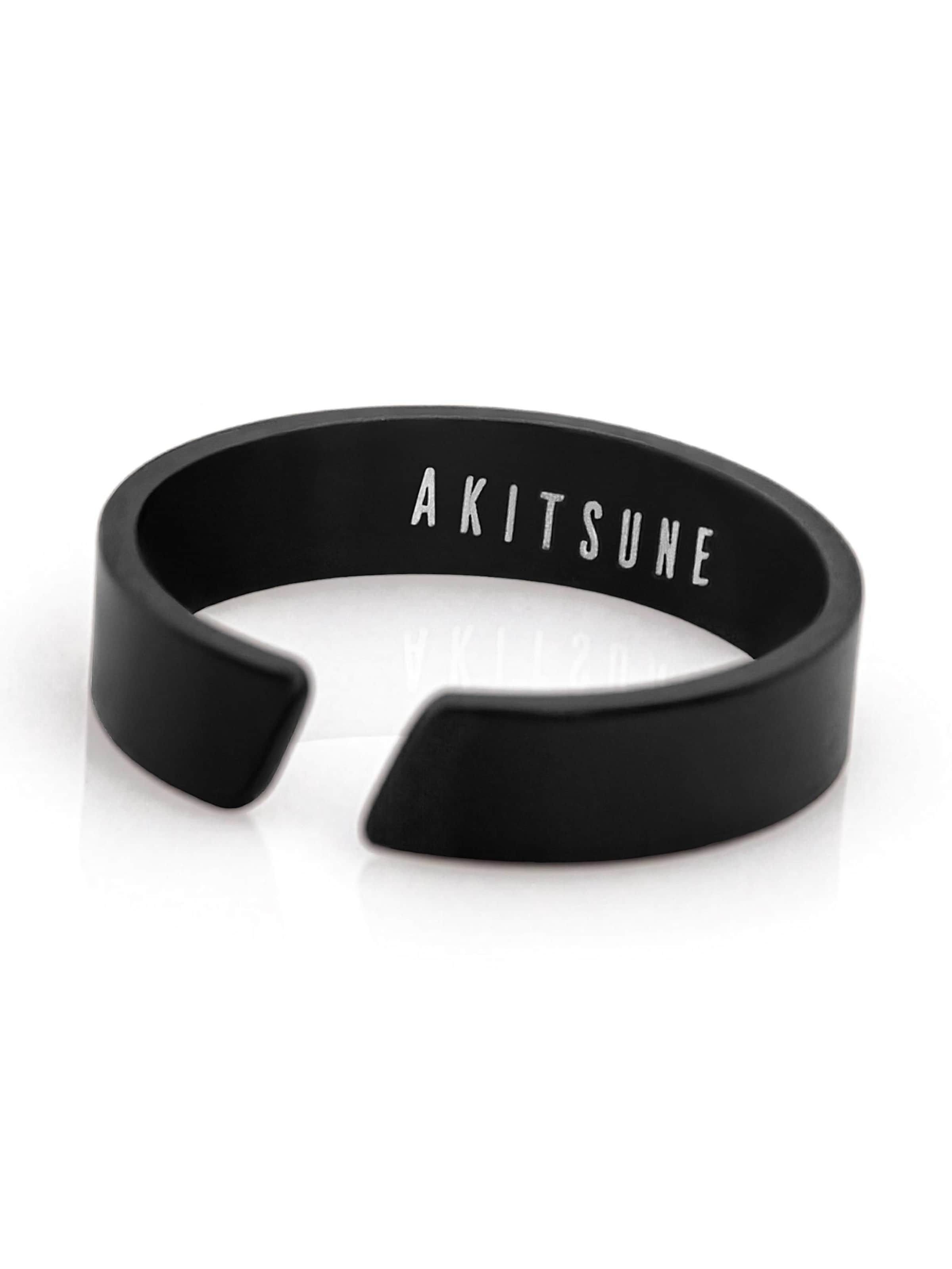 Akitsune Ring 'Liber'‌‌‌‌‌ in Schwarz