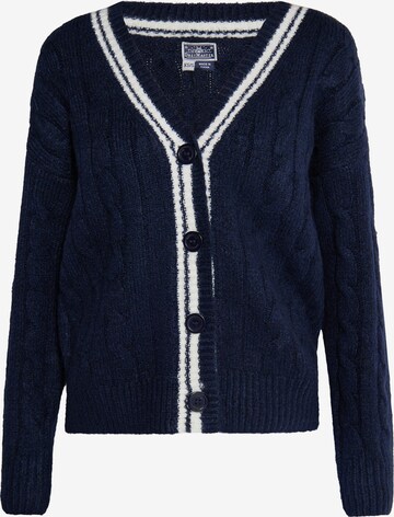 DreiMaster Maritim Knit cardigan in Blue: front