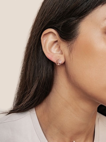 Boucles d'oreilles 'Life Roots' Hey Happiness en or : devant