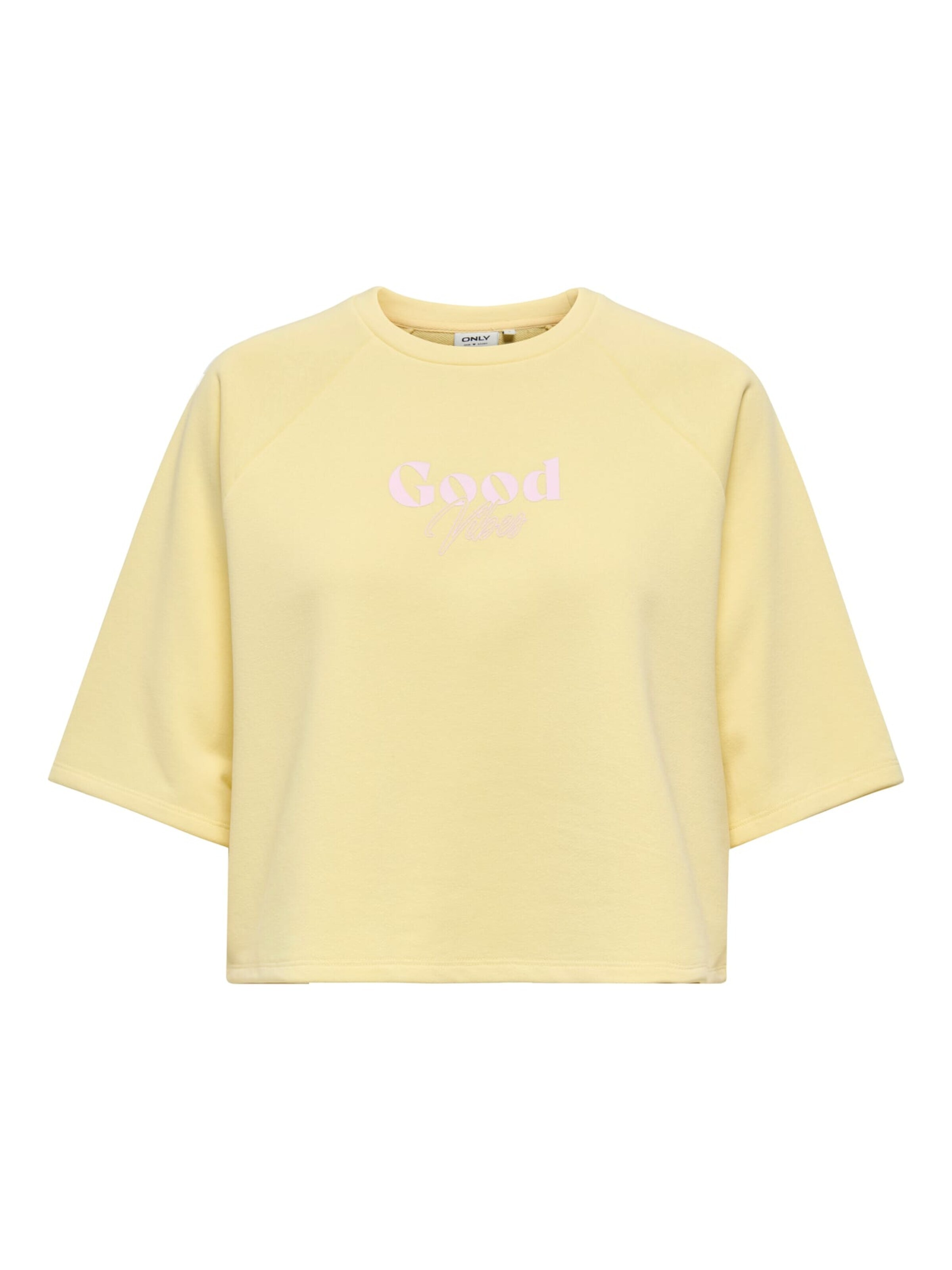 ONLY Tricot 'Cora' in Geel: voorkant