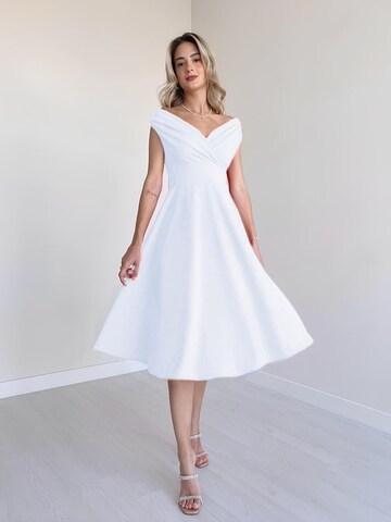 JANE's Jurk in Wit: voorkant