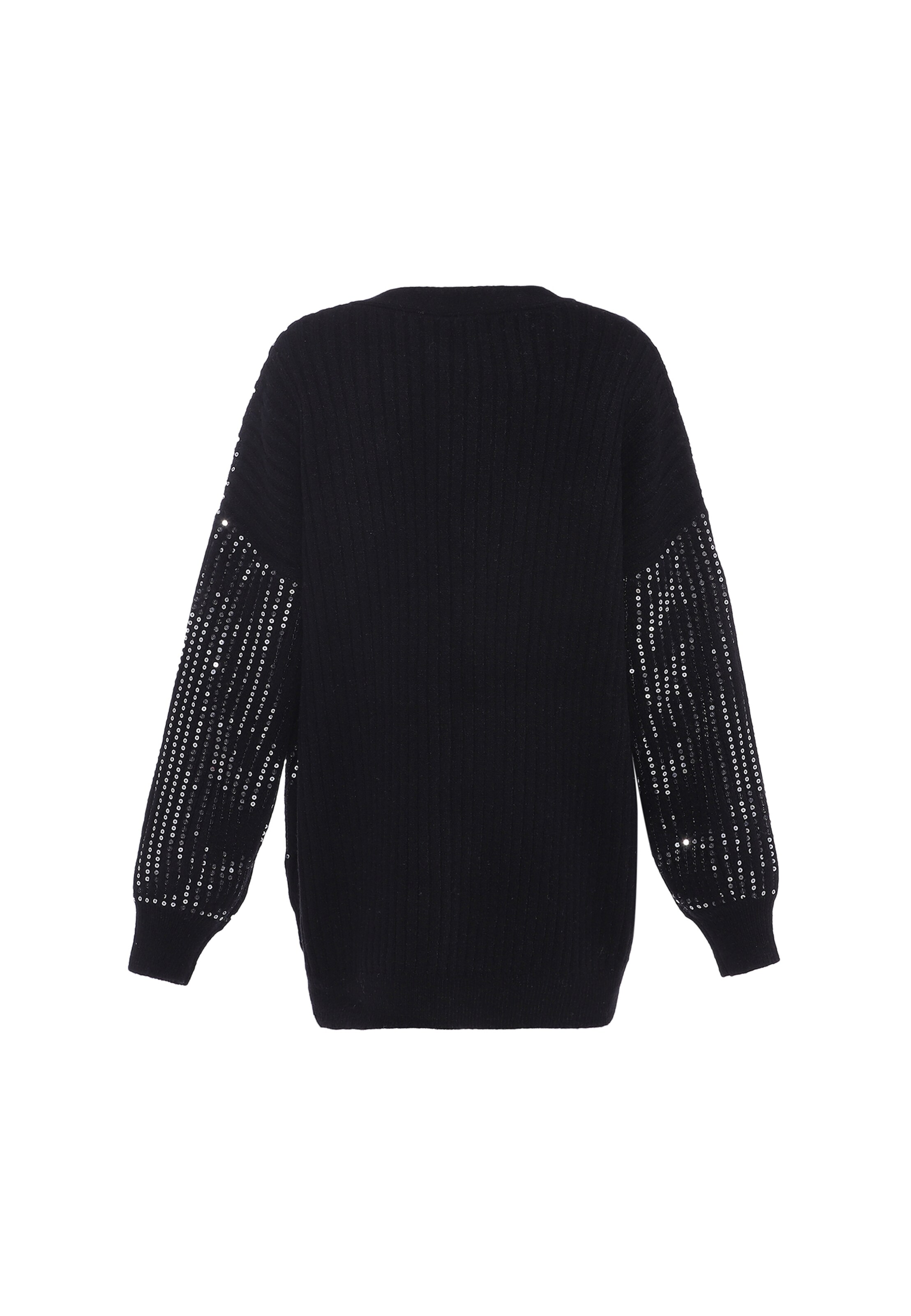 faina Knit Cardigan in Black