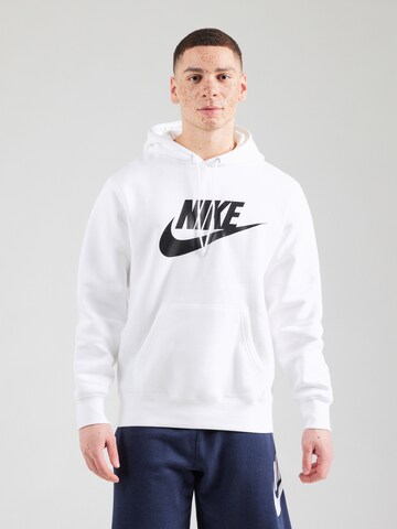 Nike Sportswear Суичър 'CLUB' в бяло: отпред