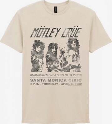 T-Shirt 'Mötley Crue Santa Monica Civic T-Shirt' Mötley Crue en beige : devant