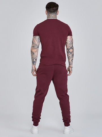 Effilé Pantalon SikSilk en rouge
