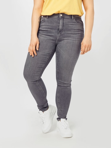 ONLY Carmakoma Skinny Jeans 'CARLaola' in Grijs: voorkant