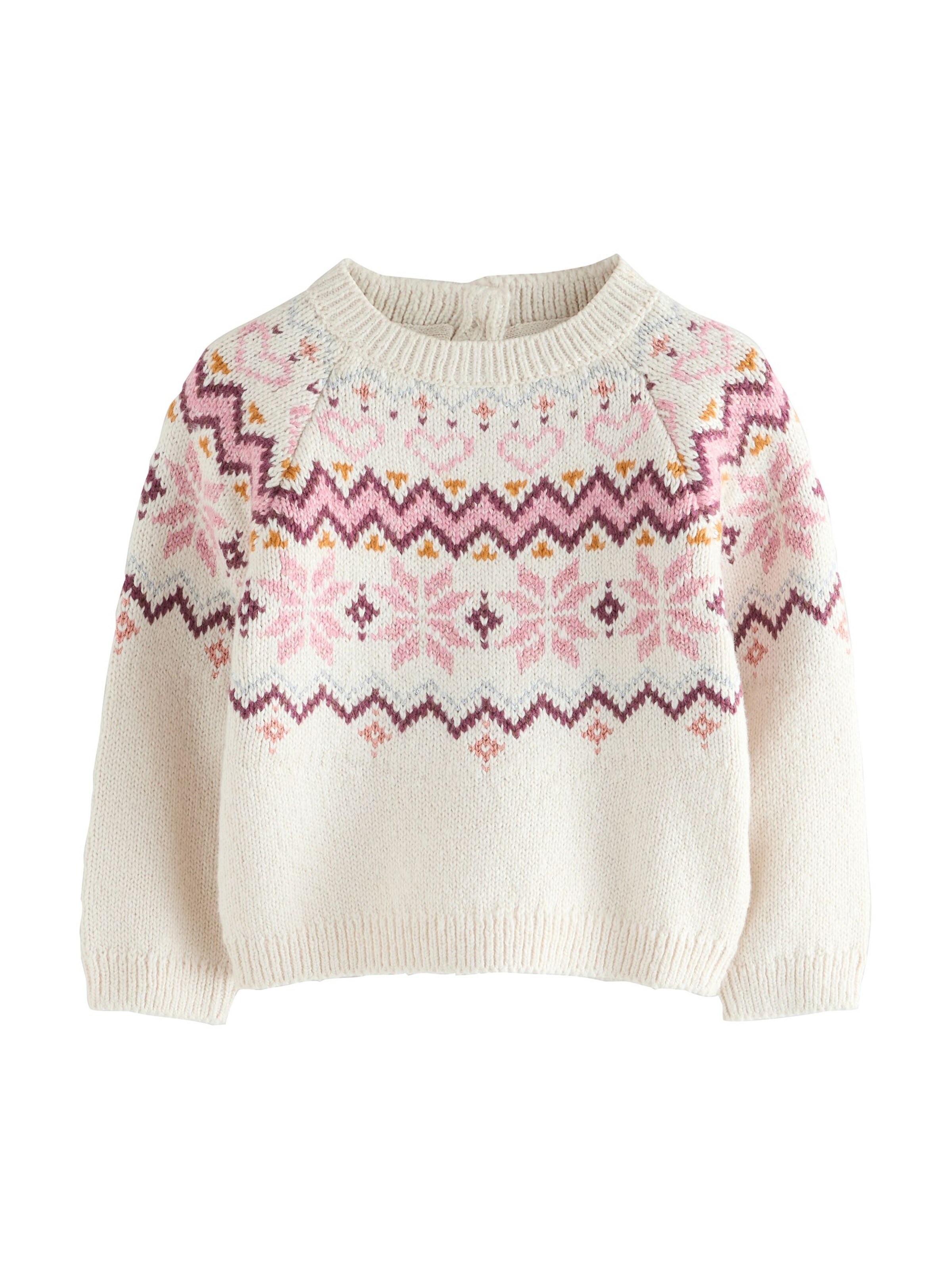 Next Neulepaita 'Christmas Fairisle' värissä beige: etupuoli