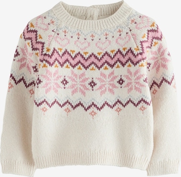 smėlio Next Megztinis 'Christmas Fairisle': priekis