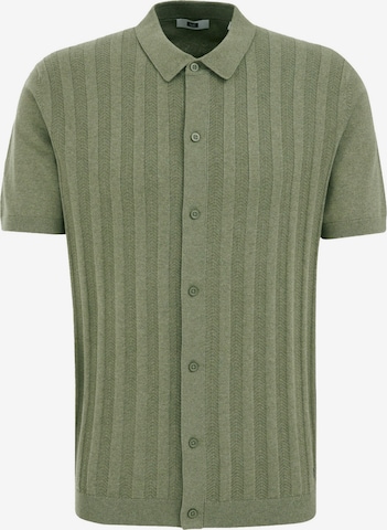 Coupe regular Chemise WE Fashion en vert : devant