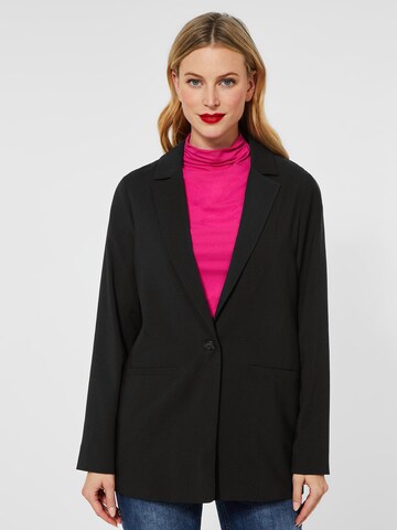 STREET ONE Blazer in Black: front