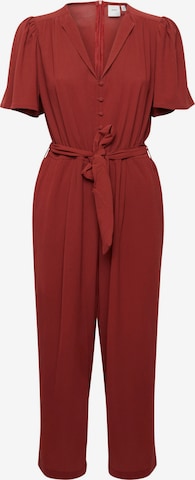 ICHI Jumpsuit 'Gitty' in Red: front