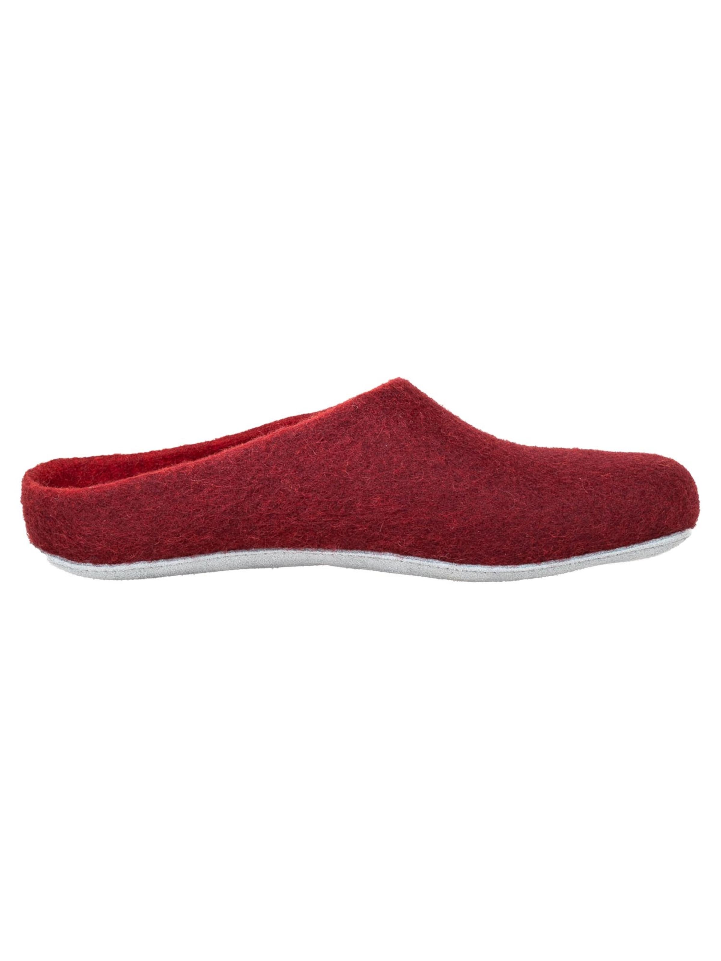MagicFelt Slippers 'Filz' in Red