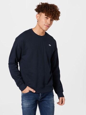 DIESEL Sweatshirt 'DOVAL' in Blue: front