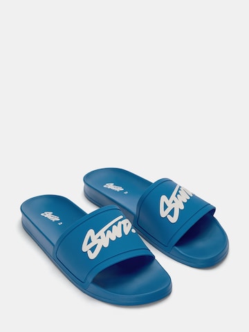 Pull&Bear Mules 'STWD' in Blue