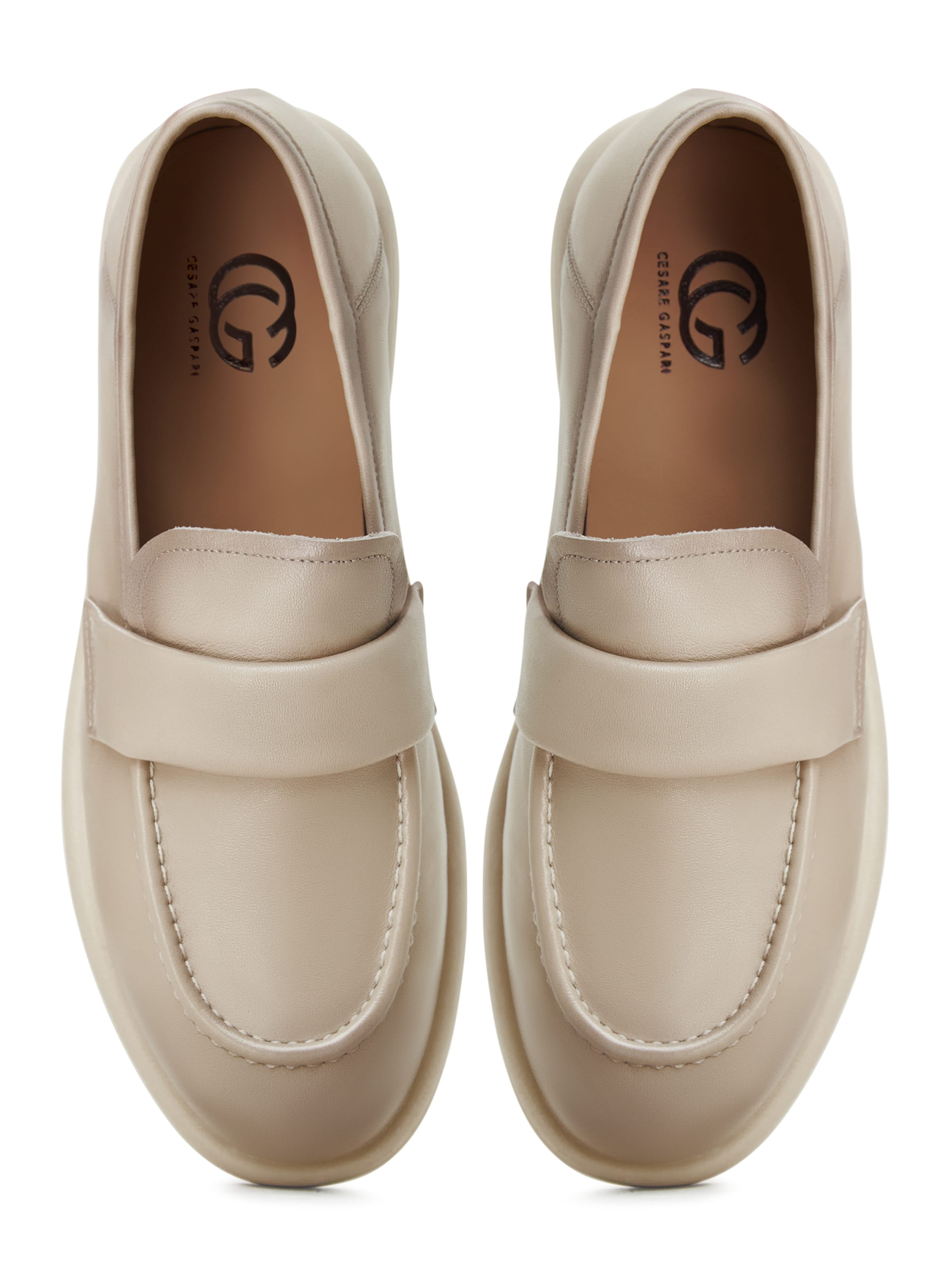Mocassin CESARE GASPARI en beige