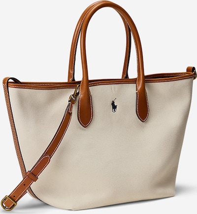 Polo Ralph Lauren Ostoskassi värissä beige / laivastonsininen / ruskea, Tuotenäkymä