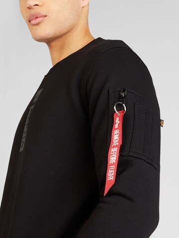 ALPHA INDUSTRIES Sweatshirt in Black