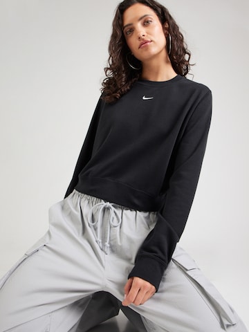 juoda Nike Sportswear Megztinis be užsegimo 'CHILL': priekis