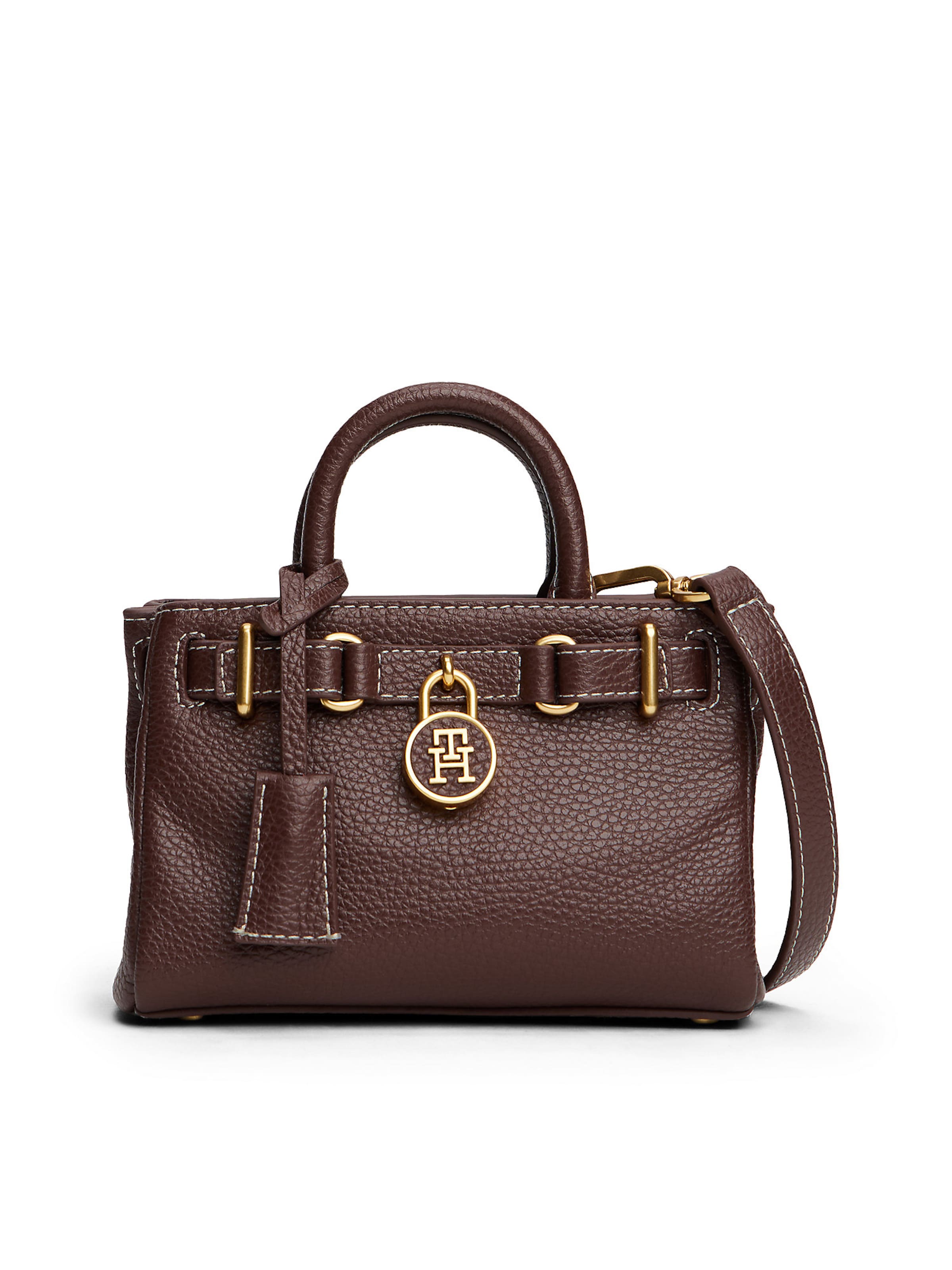 TOMMY HILFIGER Handtasche in Braun: Vorderseite