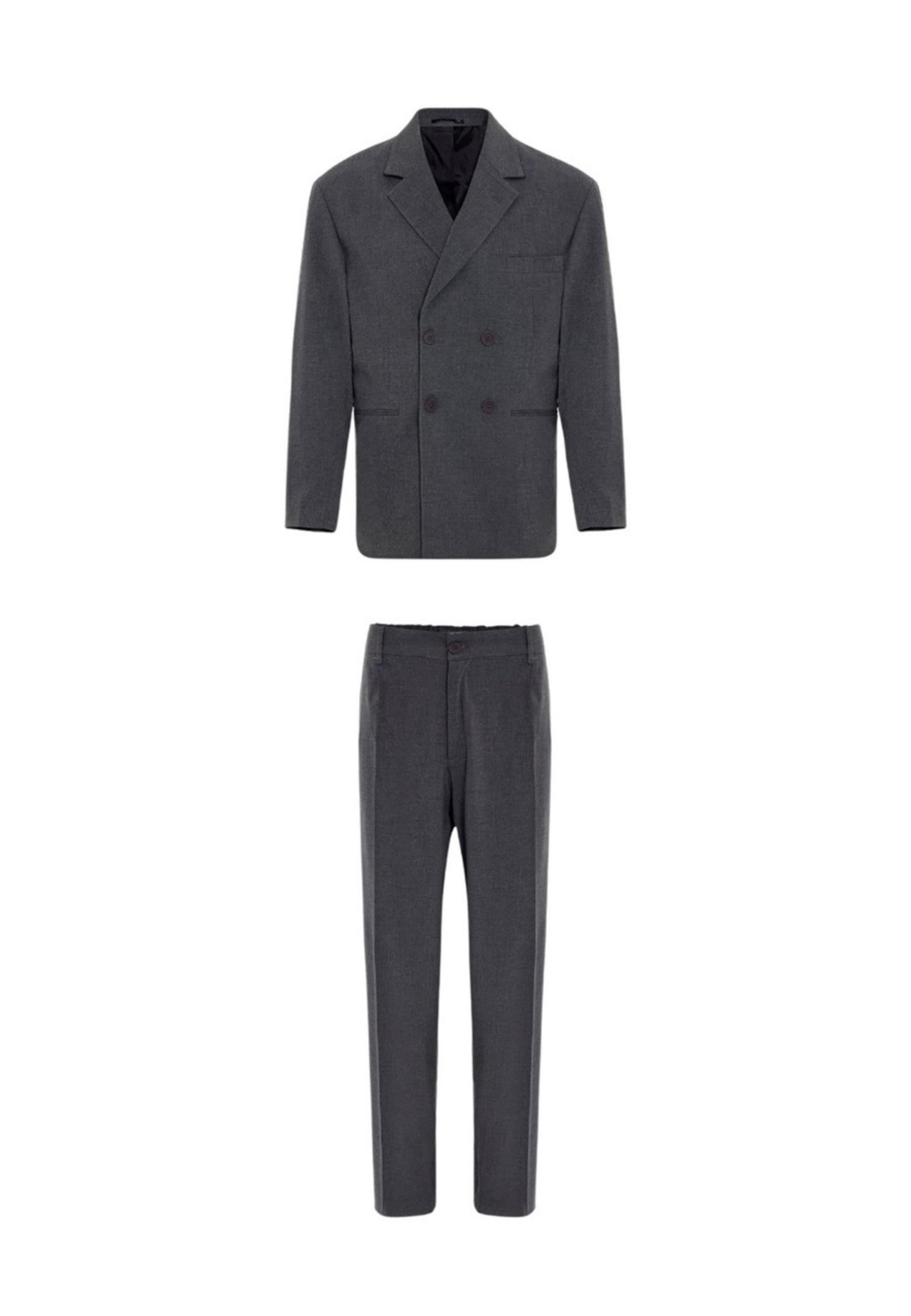 Dandalo Loosefit Jakkesæt i grå: forside