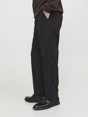 JACK & JONES - regular Pantalón de pinzas 'Karl Pierre' en negro