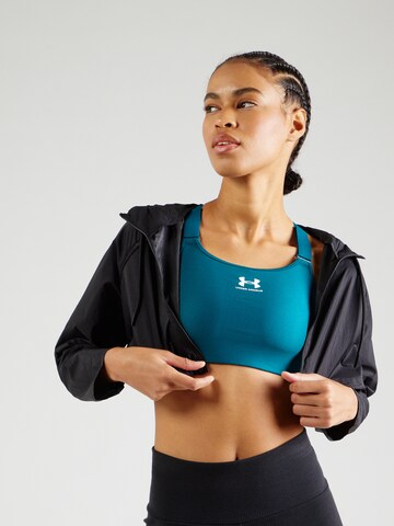 UNDER ARMOUR Bustier Športni nederček | modra barva: sprednja stran