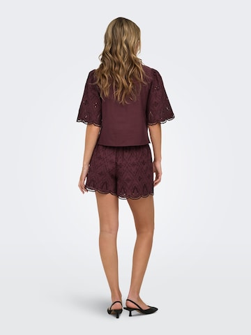 ONLY Bluse 'ONLFRANI' in Braun