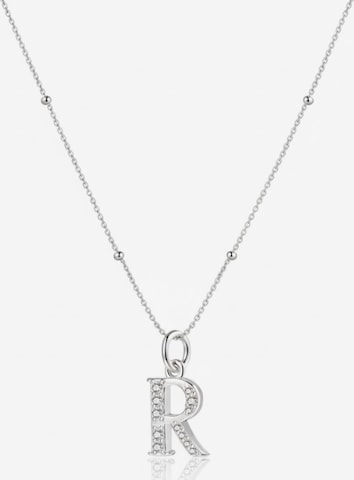 Hey Happiness Ketting 'Letter R' in Zilver: voorkant