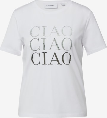 balta COMMA Marškinėliai: priekis