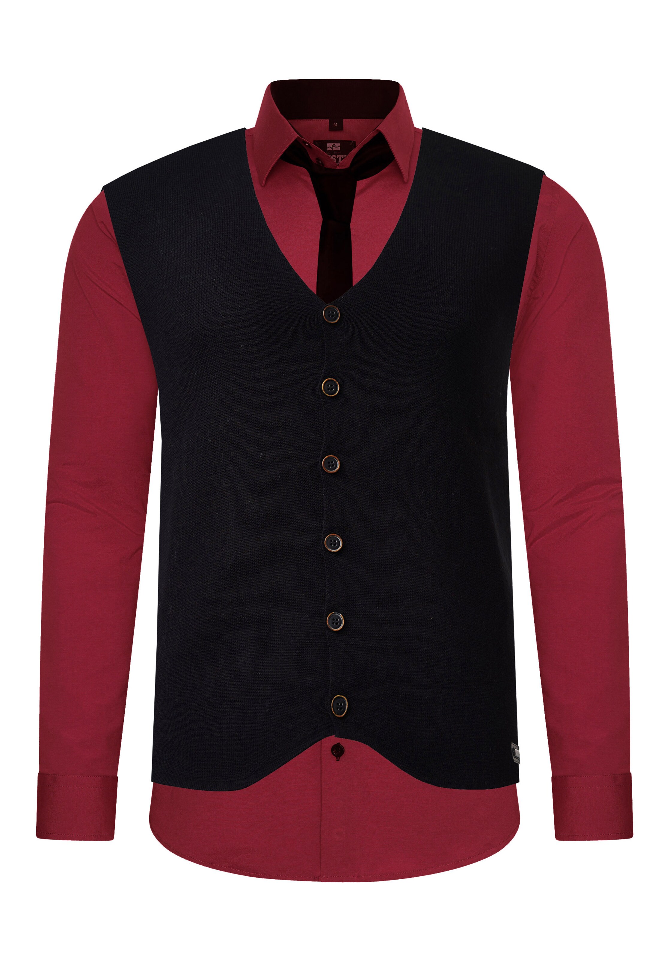 Rusty Neal Slim fit Button Up Shirt in Red
