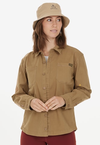 Whistler Athletic Button Up Shirt 'Fallon' in Brown: front