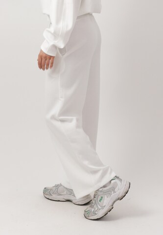 Elara Wide Leg Bukser i hvid