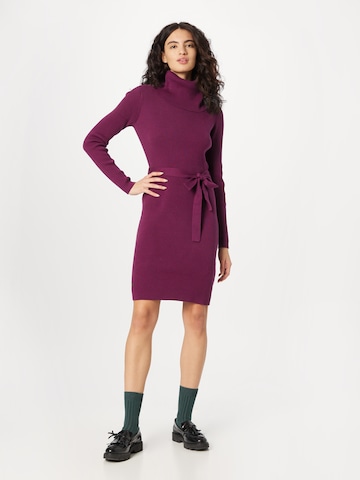 Ragwear Pletena obleka 'MIYYA' | vijolična barva: sprednja stran