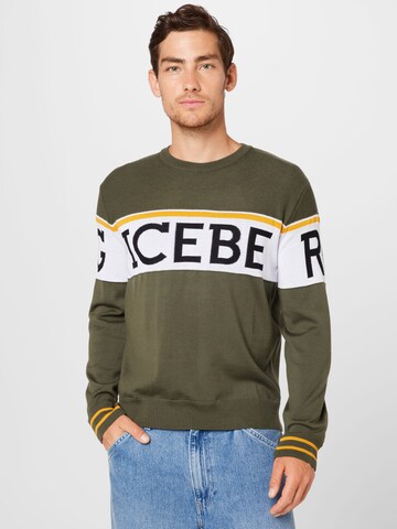 ICEBERG Sweater in Green: front