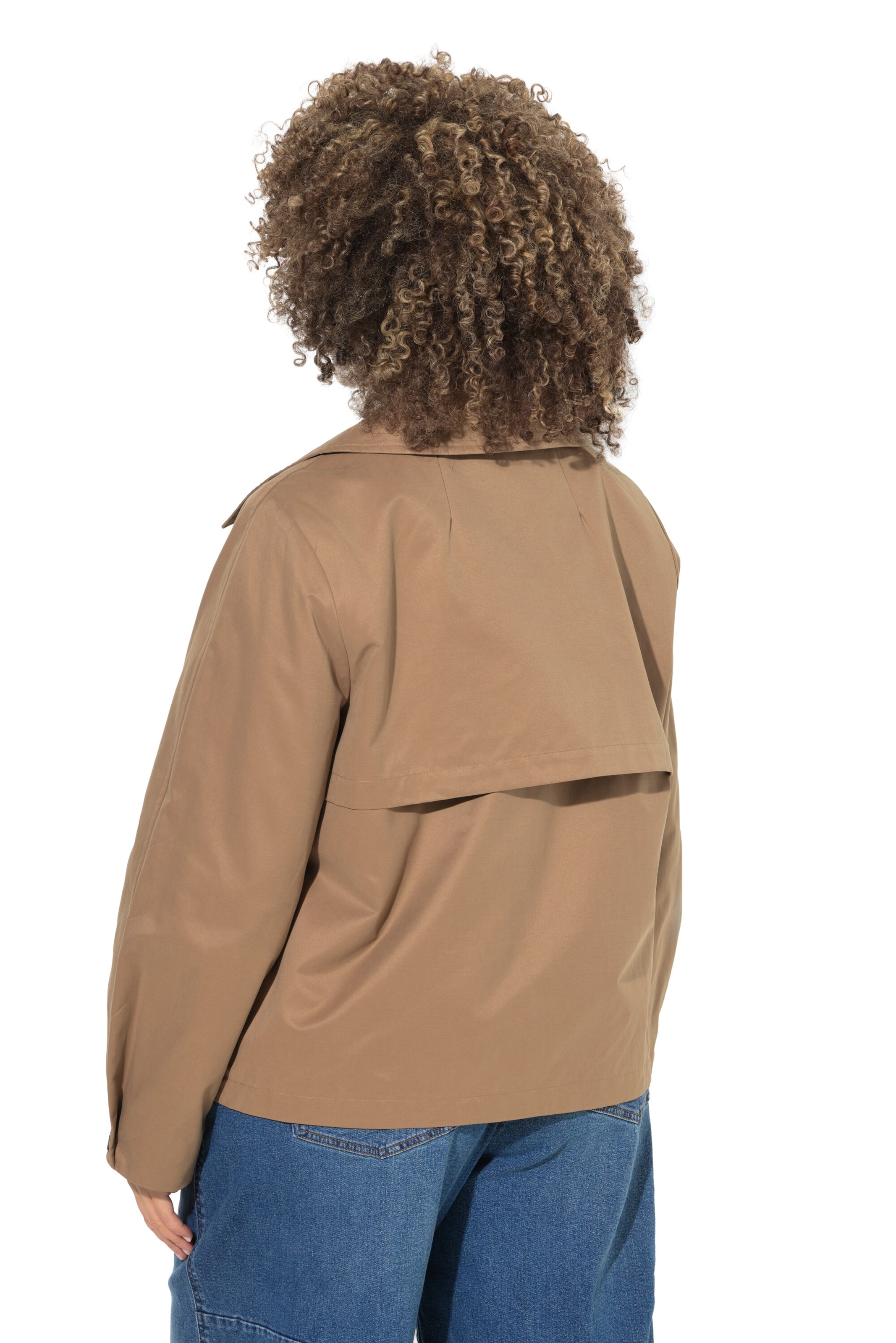 Ulla Popken Between-season jacket in Brown