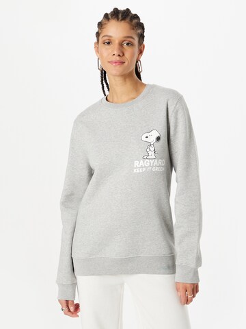 Vintage Supply Sweatshirt 'KEEP IT GREEN' in Grey: front