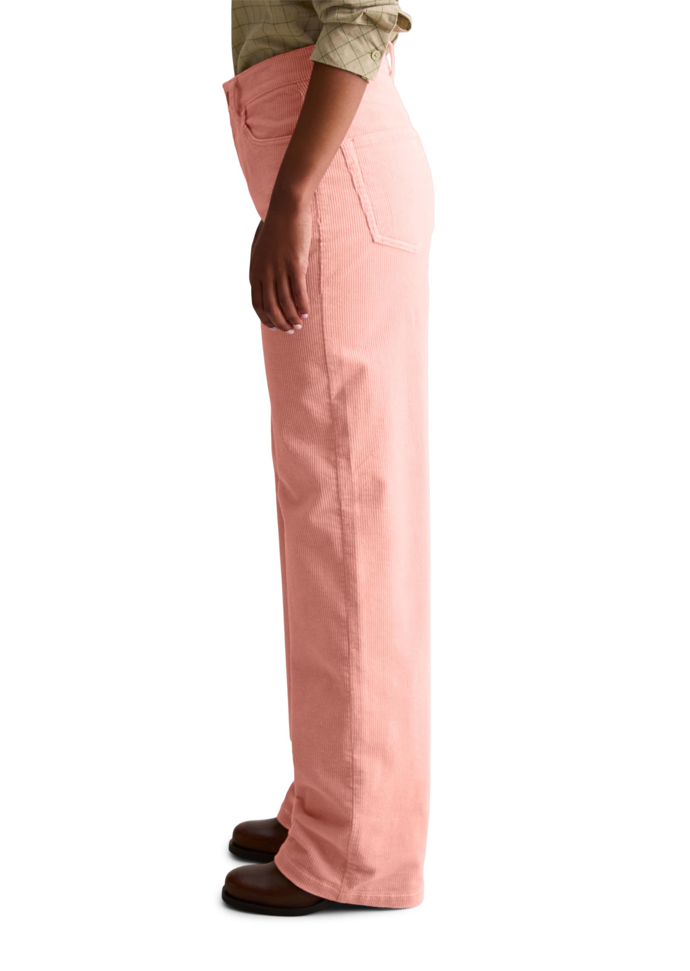 Marc O'Polo DENIM Široký strih Nohavice 'Tomma' - Ružová