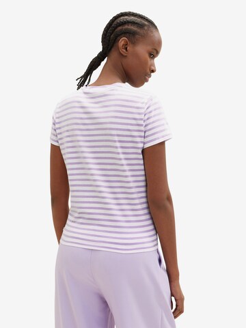 T-shirt TOM TAILOR DENIM en violet