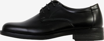Chaussure basse 'Niedrige Schnürmokassins für Kinder' Elong en noir : devant