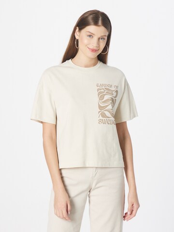 T-shirt Marc O'Polo en beige : devant