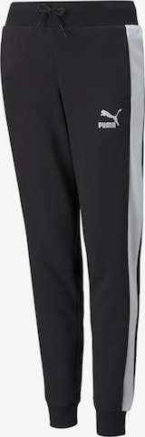 PUMA Regular Pants in Black: front