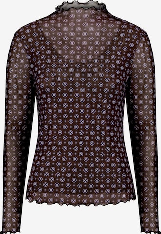 zero Halbarm-Shirt mit Muster in Braun: Vorderseite