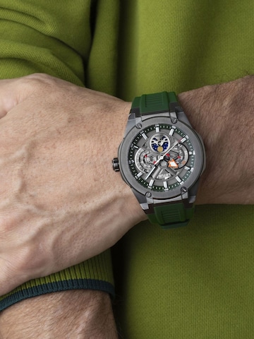 Montre à affichage analogique Lotus en vert : devant