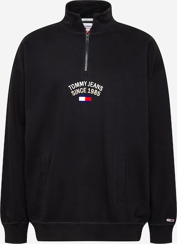 Tommy Jeans Sweatshirt in Black: front